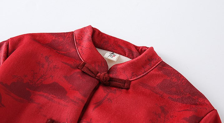 Boy's long-sleeve jacket and pants Chinese New year