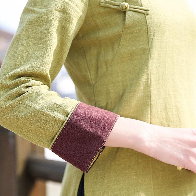Linen Cotton Cheongsam Blouse