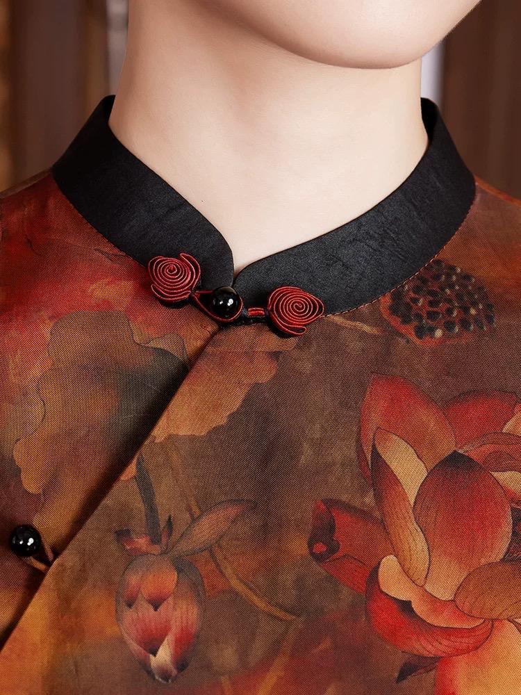 Height quality long Qipao Traditional Dress