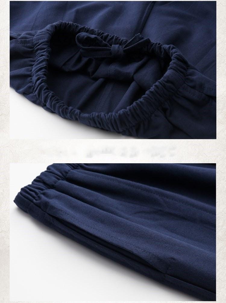Cotton Tang Suit for Men, Three-Piece Set