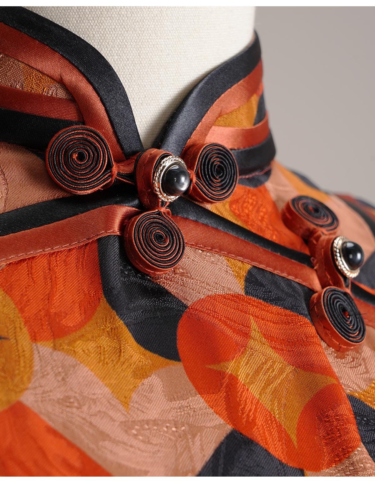 Rayon Chinese Modern Cheongsam, Long Length Daily Wear Traditional Qipao