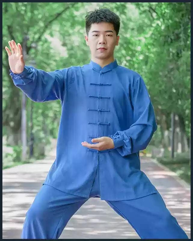 TaiChi Tang Suit for Men, Two-Piece Set, Chinese Style Vintage Hanfu
