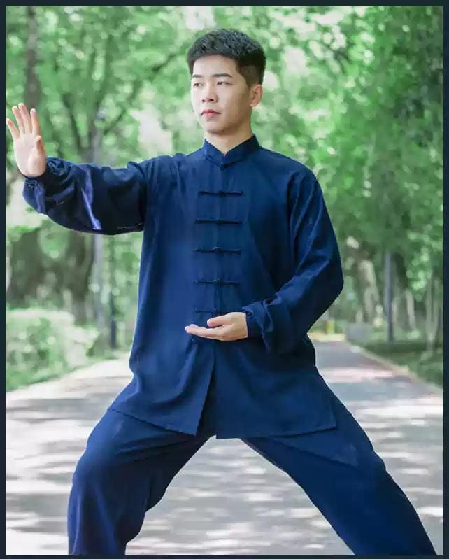TaiChi Tang Suit for Men, Two-Piece Set, Chinese Style Vintage Hanfu