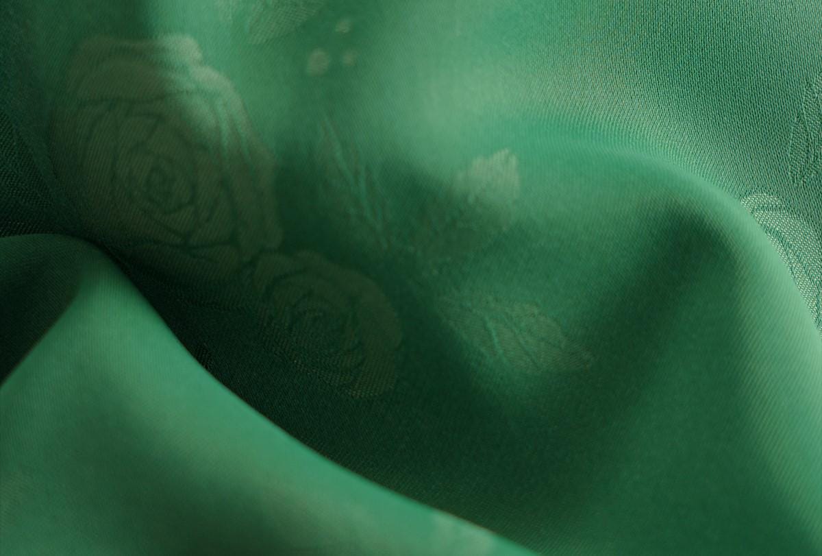 Chinese Cheongsam in Green with Red, Modern Chinese Qipao