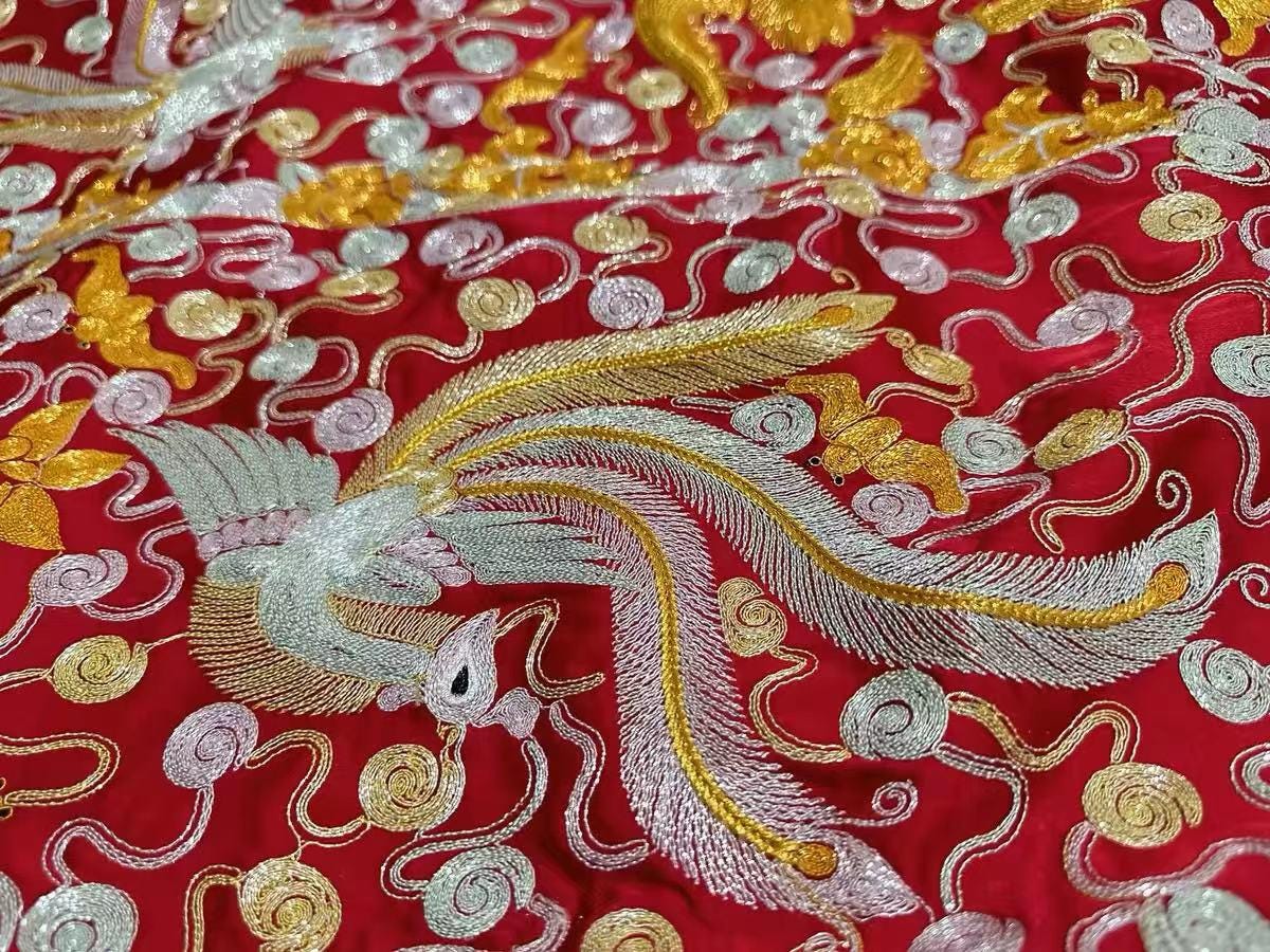 Traditional Chinese Bridegroom Yellow and Red Wedding Xiuhe