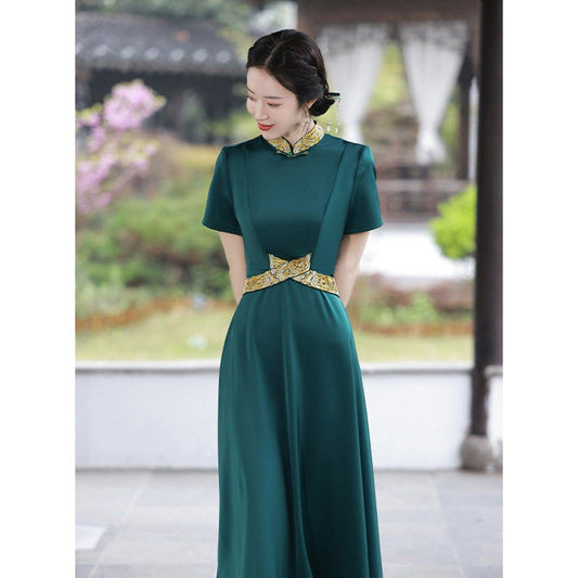 Green Qipao Dress