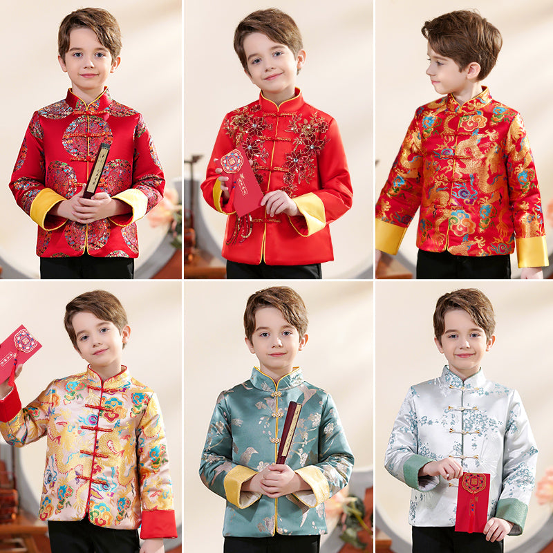 Boy's Tang Jacket Chinese New Year Children's Performance Outfit