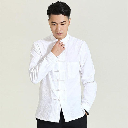 Men's Chinese Shirt Frog Button