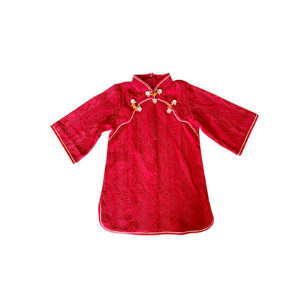 Red Chinese Cheongsam for girl