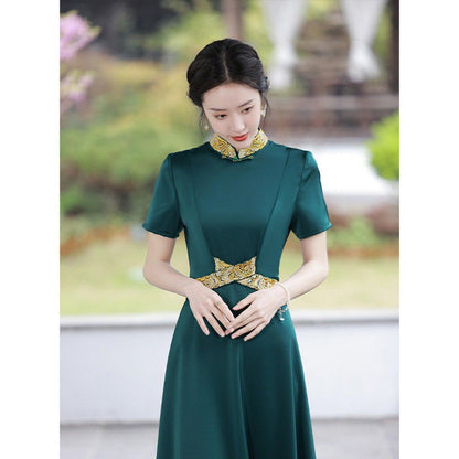 Green Qipao Dress