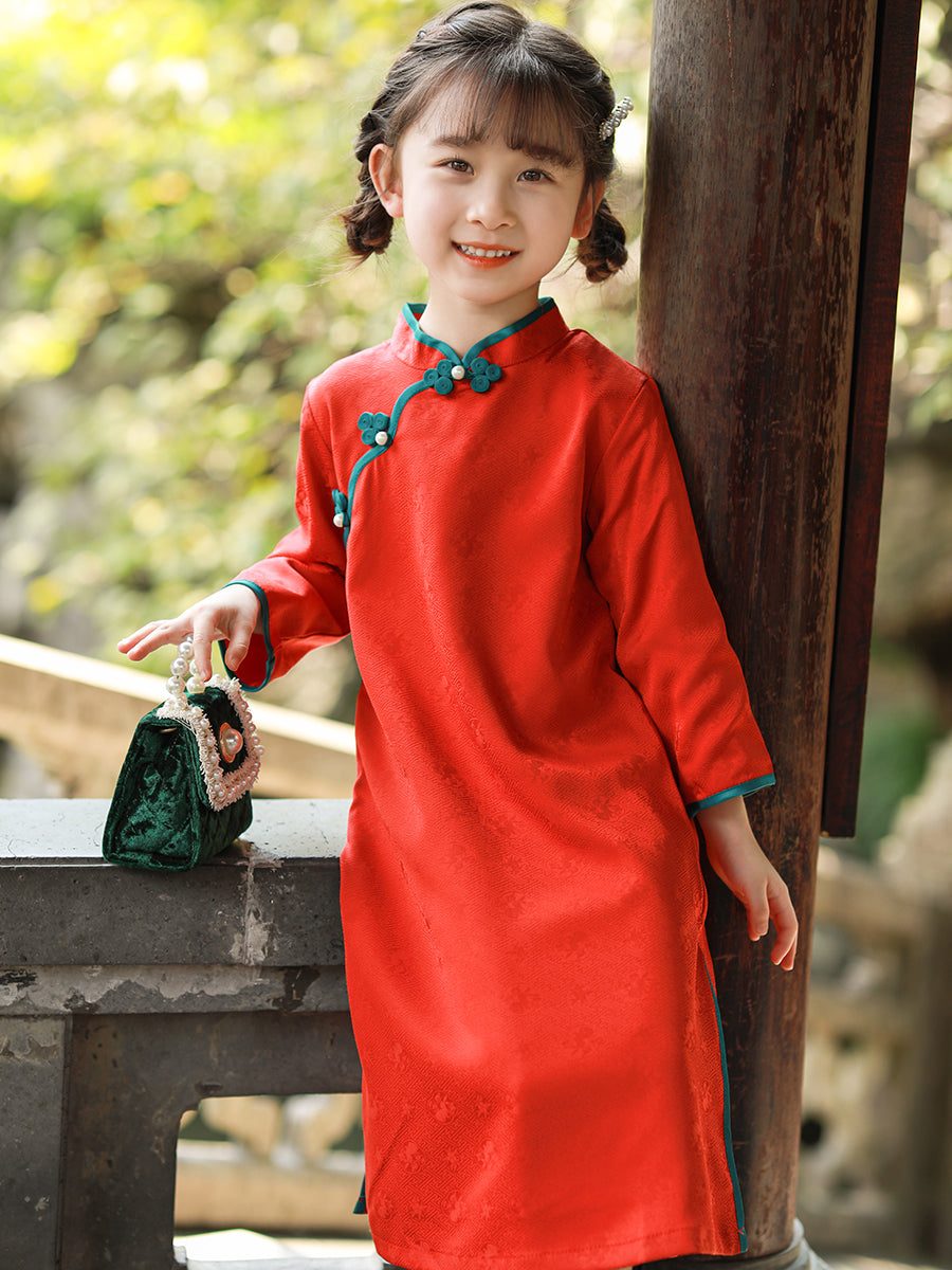 Organe Qipao Dress For Girl