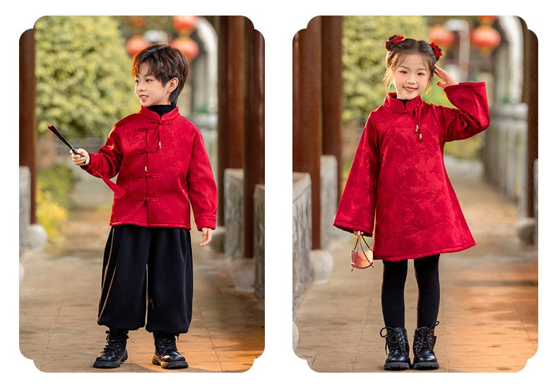 Kid's Cheongsam For Girl and Boy Chinese New Year