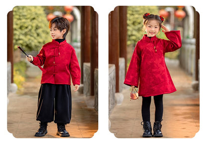 Kid's Cheongsam For Girl and Boy Chinese New Year