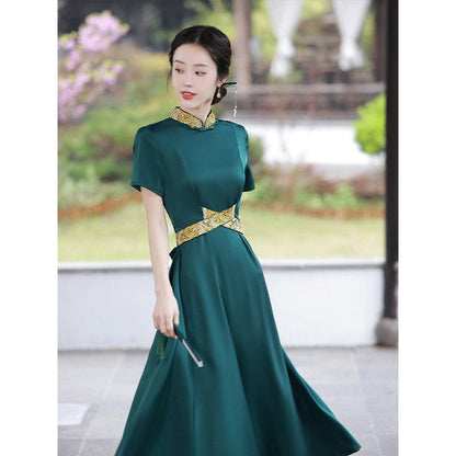 Green Qipao Dress