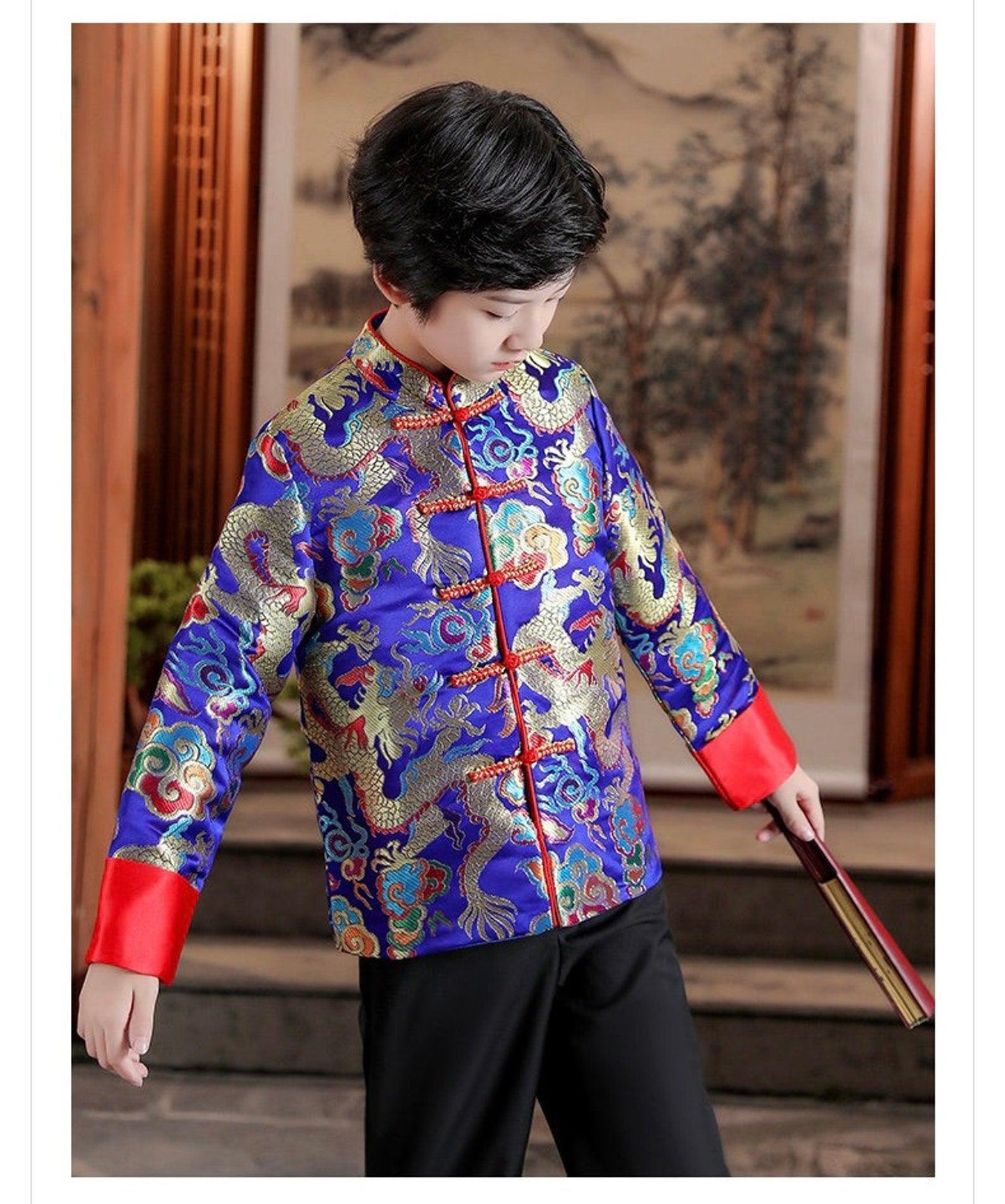 Boy's Chinese New Year Jacket Dragon pattern