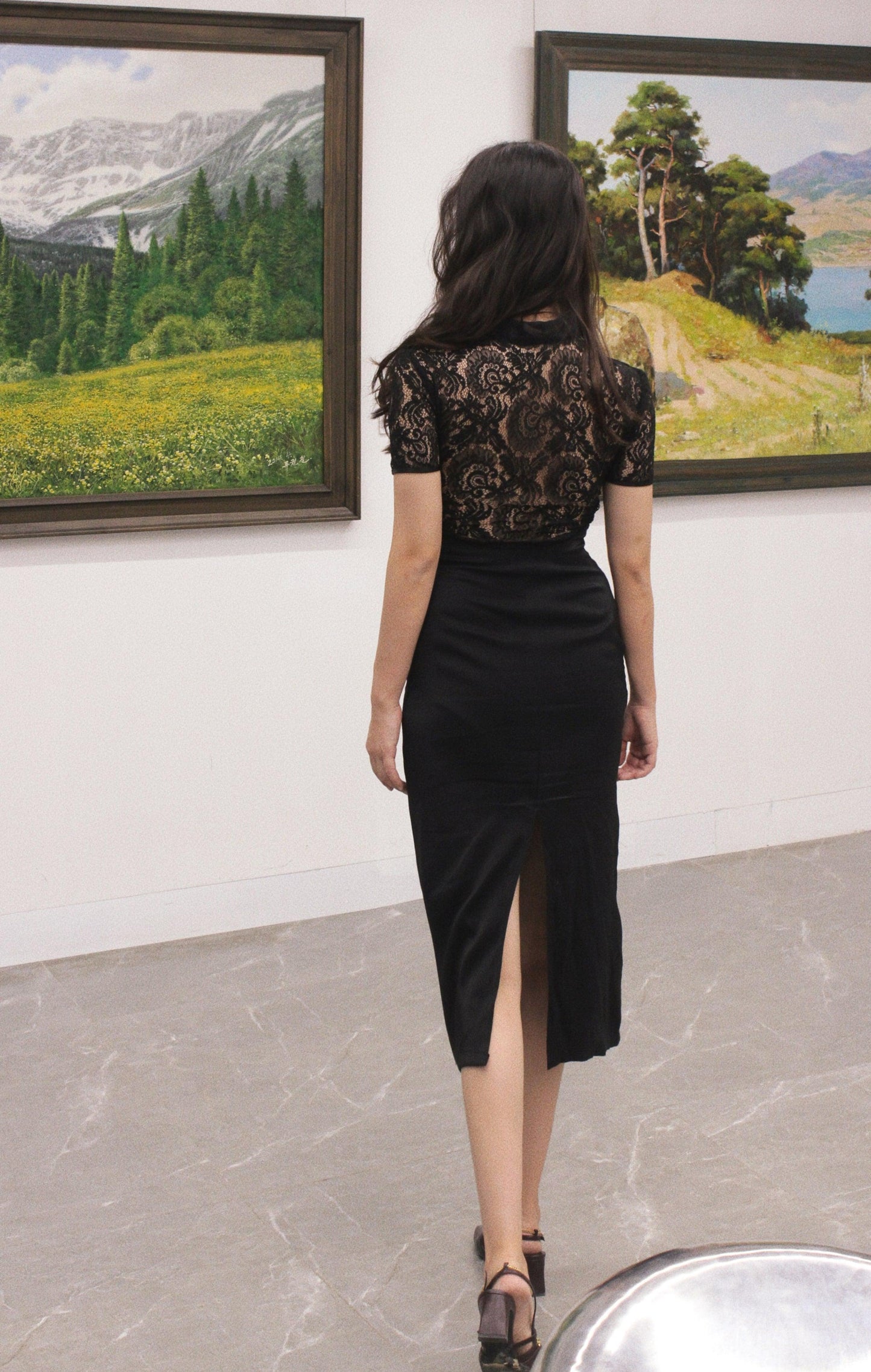 Black Boho Cheongsam