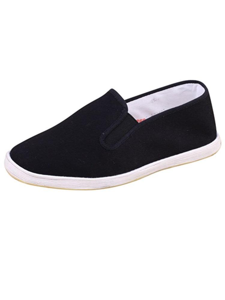 Handmade Beijing fabric shoes with multi-layered cloth soles