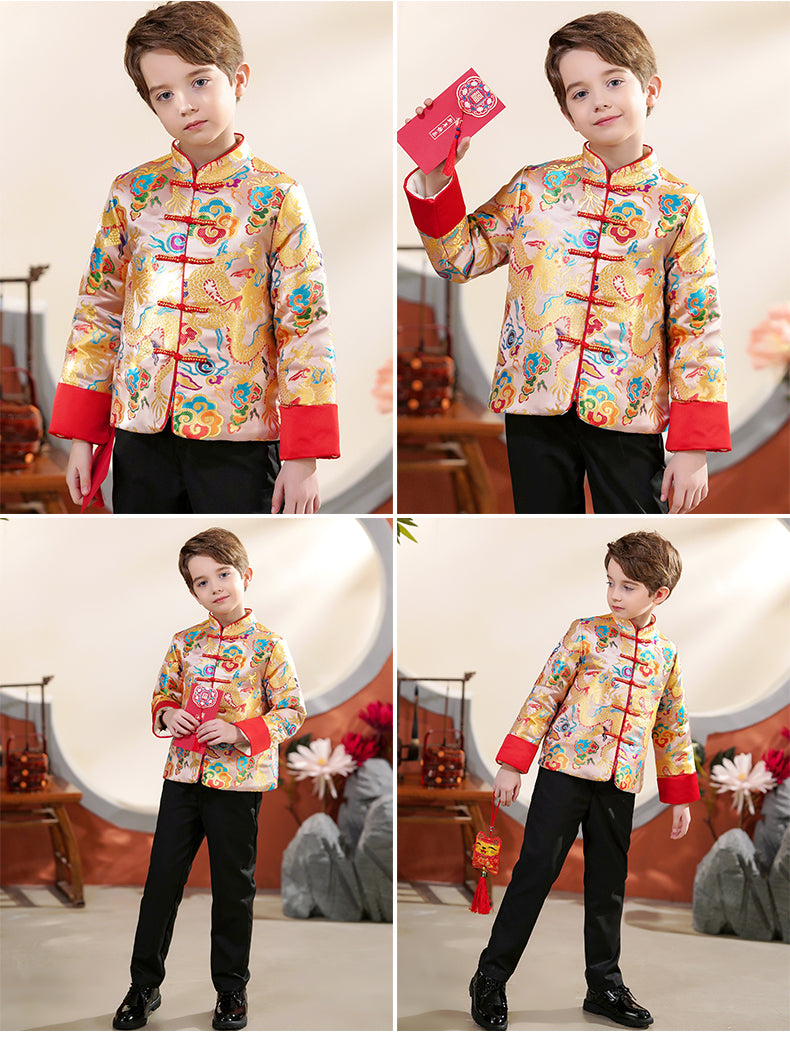 Boy's Tang Jacket Chinese New Year Children's Performance Outfit