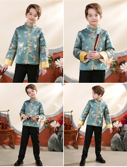 Boy's Tang Jacket Chinese New Year Children's Performance Outfit