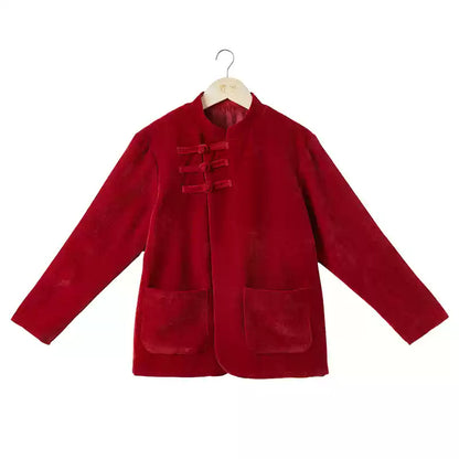 Outfits for Kids Chinese New Year Velvet Qipao and Tang Suit for Christmas