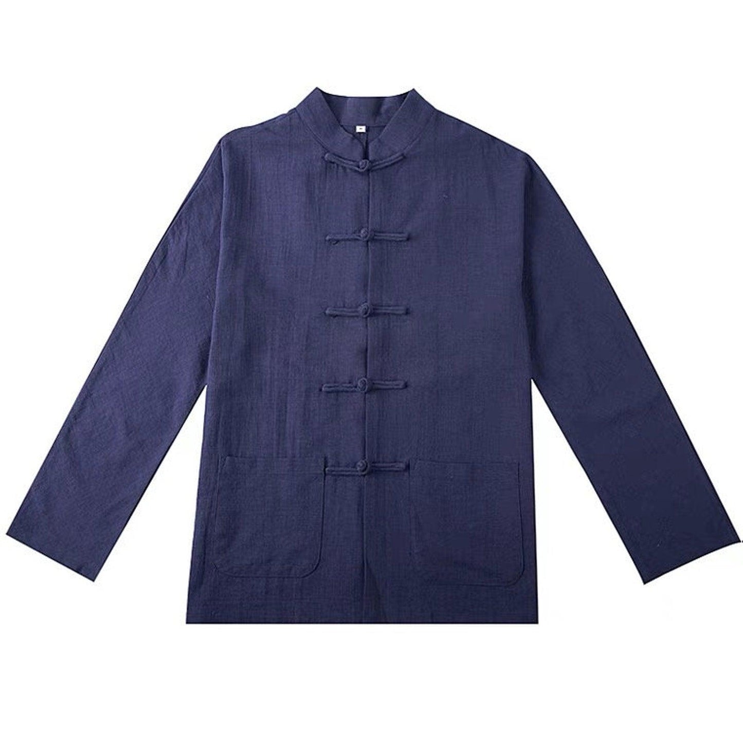 Men Linen Cotton Chinese Tang Shirt