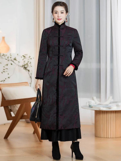 Long Qipao Trench Coat