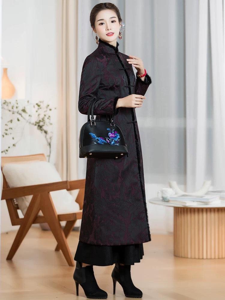 Long Qipao Trench Coat