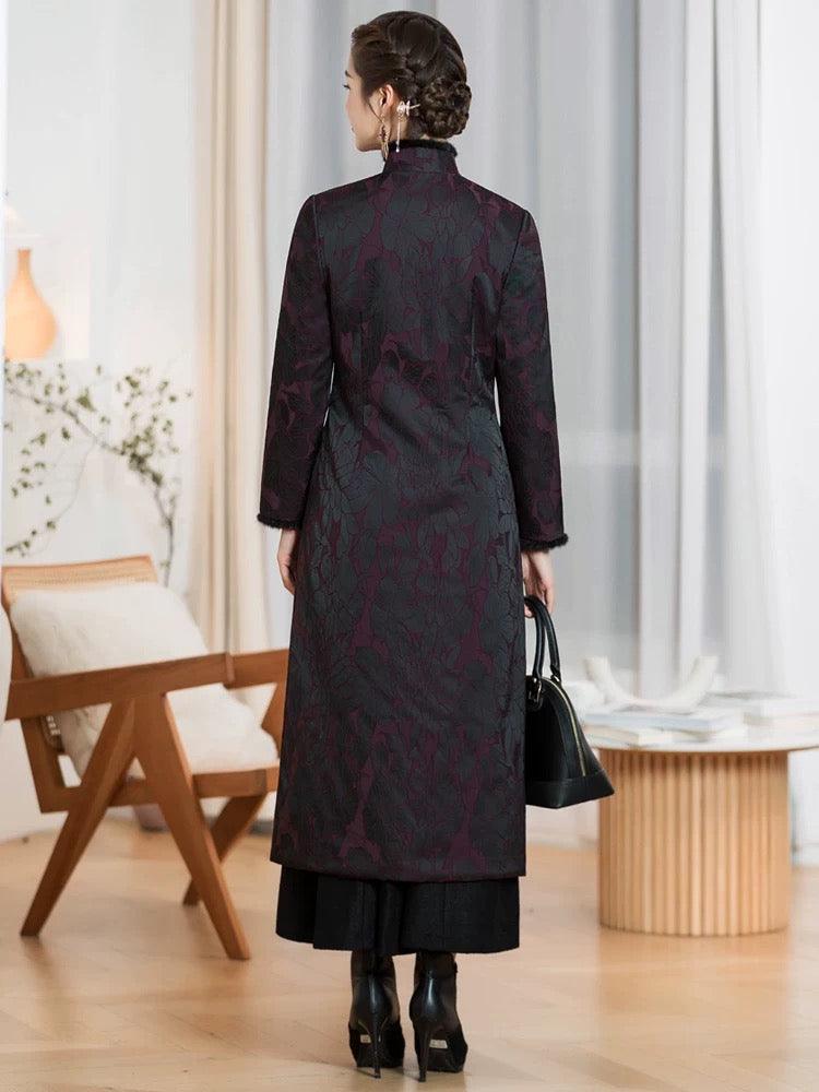 Long Qipao Trench Coat