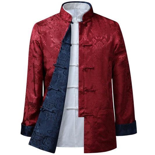 10 Colors Reversible Tang-Style Jacket Silk-Like