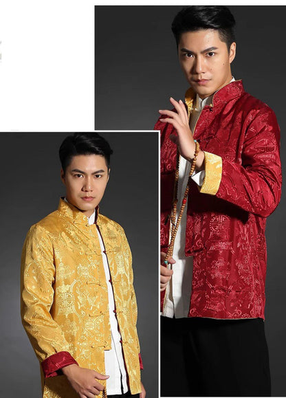 10 Colors Reversible Tang-Style Jacket Silk-Like