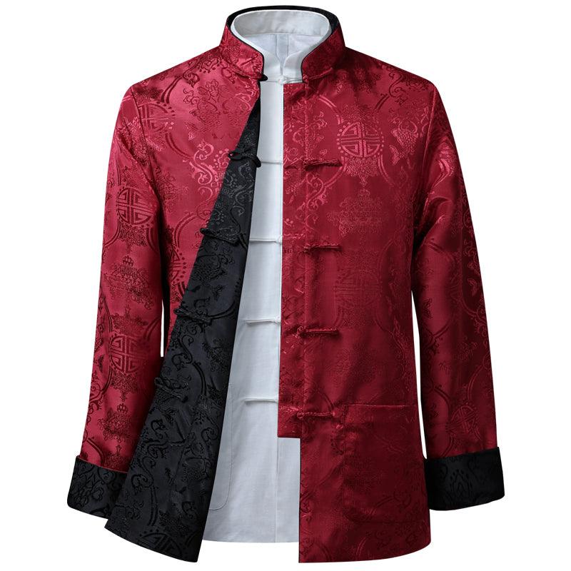 10 Colors Reversible Tang-Style Jacket Silk-Like