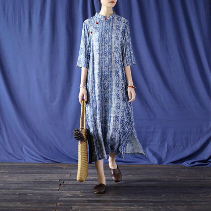 Linen and Cotton Dress Loose