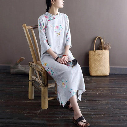 Women's Linen and Cotton Dress