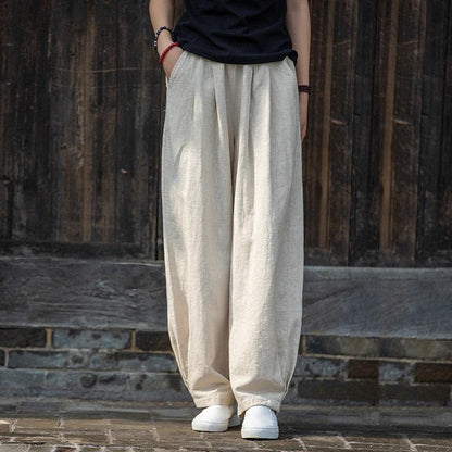 Line Cotton Pants