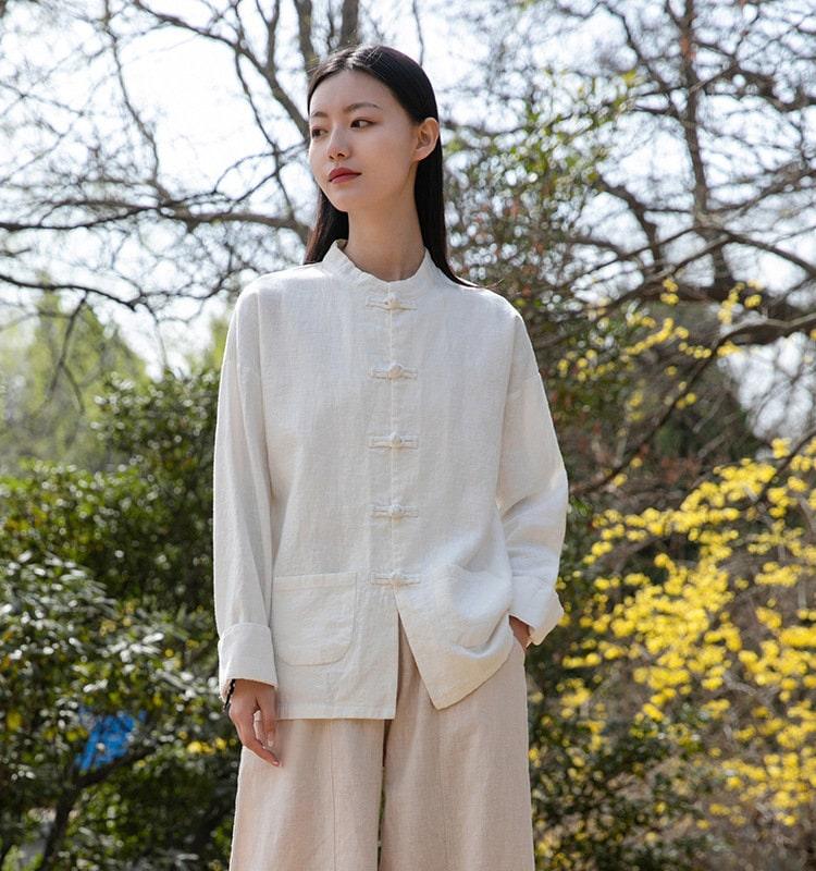 Women's Linen shirt/ Ramie Jacket