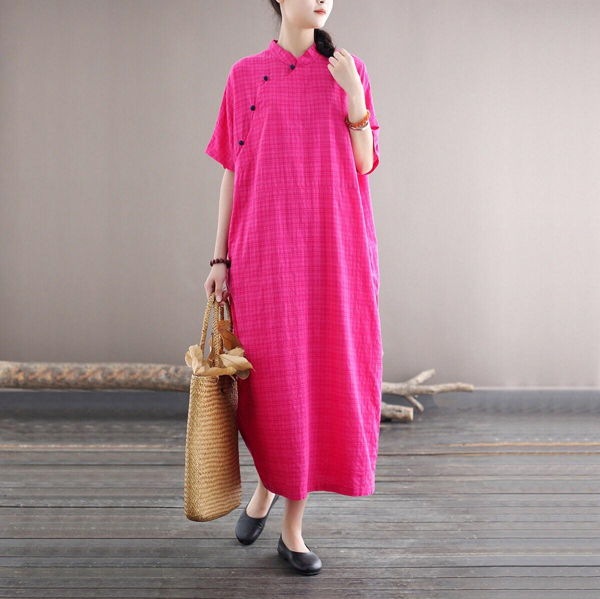 Women's Loose Cotton Dress