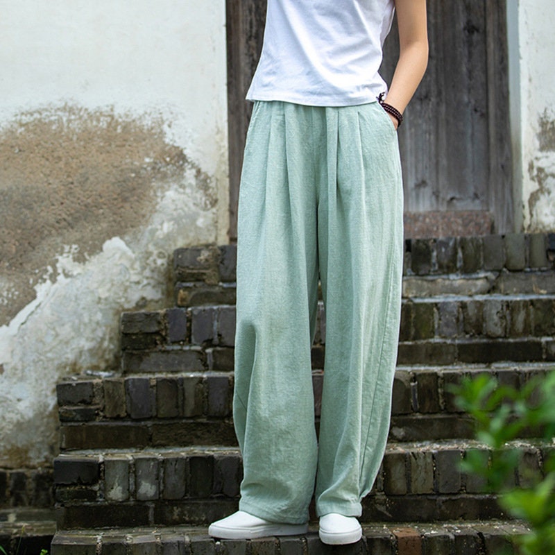 Line Cotton Pants