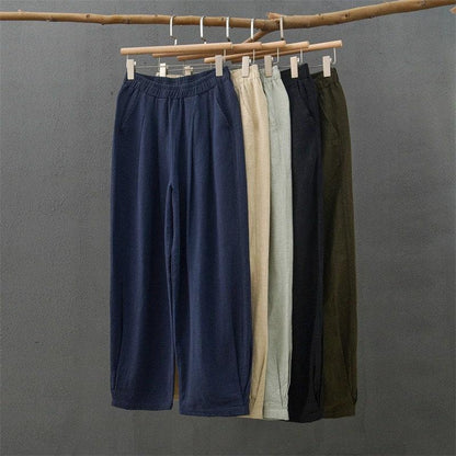 Line Cotton Pants