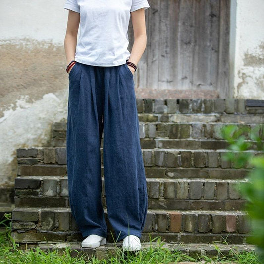 Line Cotton Pants