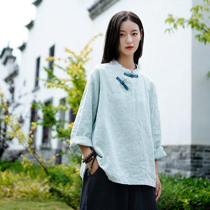 Three color Linen Shirt