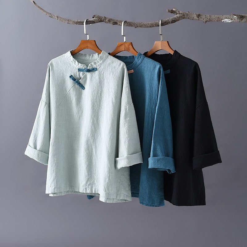 Three color Linen Shirt