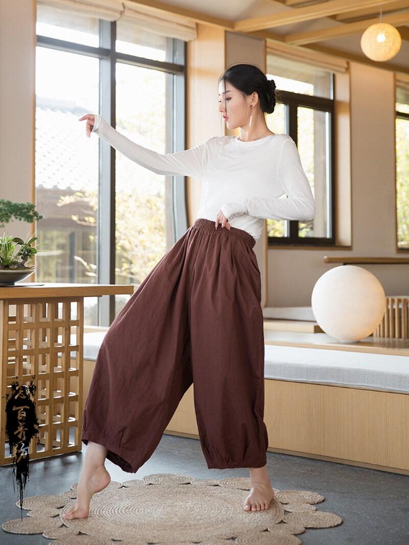 Four Color Linen Cotton Trousers Pants