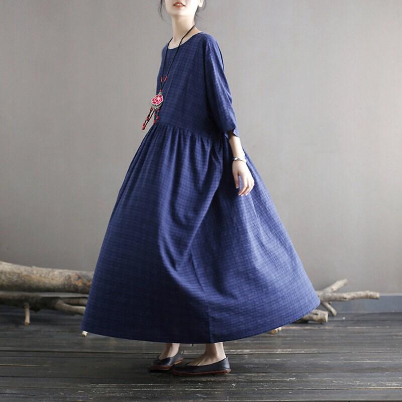 Women's Loose Cotton Dress