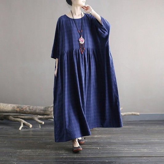 Women's Loose Cotton Dress