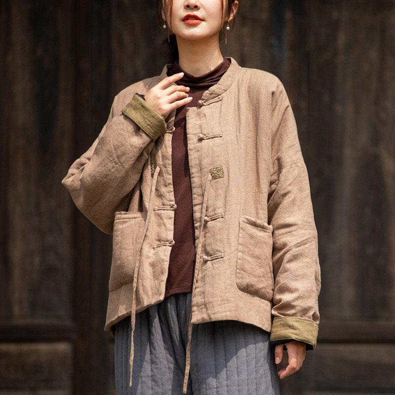 Linen Cotton Coat Women's Linen Jacket