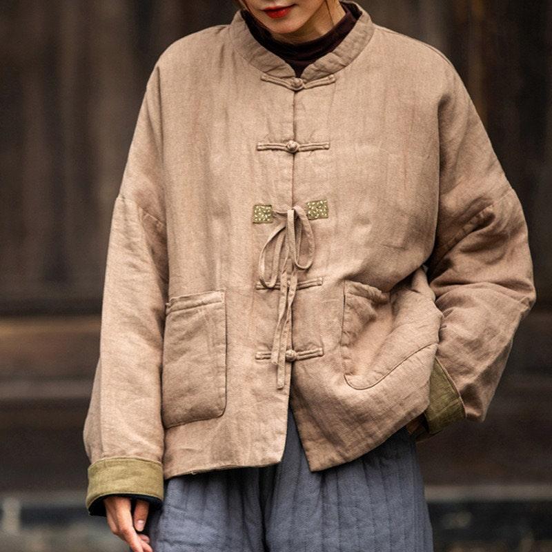 Linen Cotton Coat Women's Linen Jacket