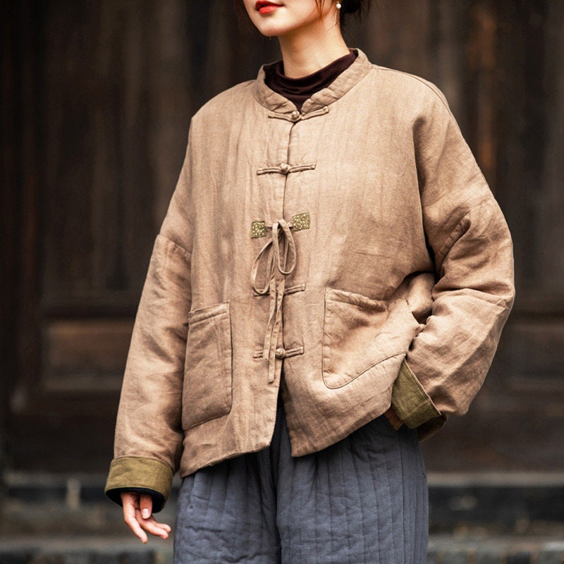 Linen Cotton Coat Women's Linen Jacket