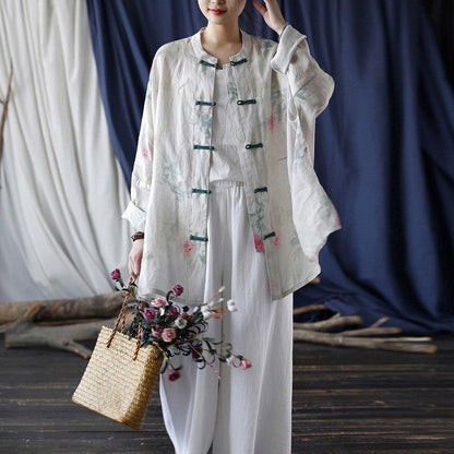 Flower Pattern Cheongsam top