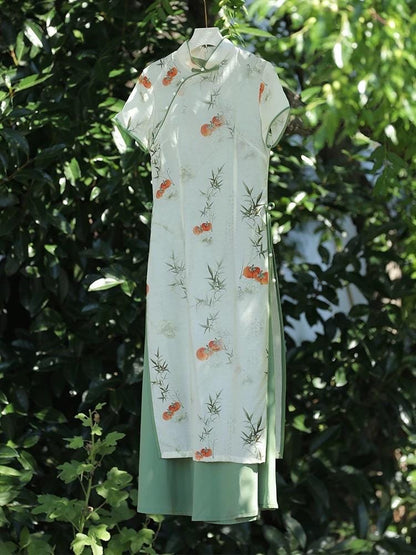 Chinese Light Green Cheongsam