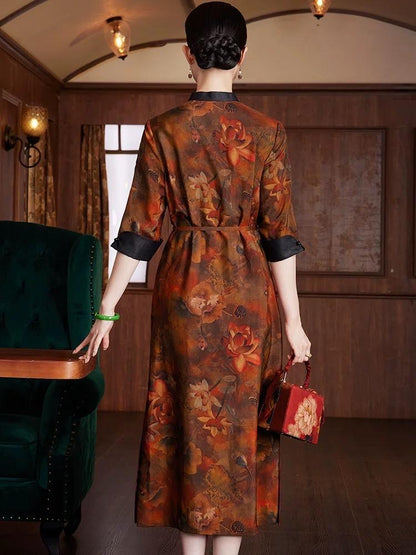 Height quality long Qipao Traditional Dress